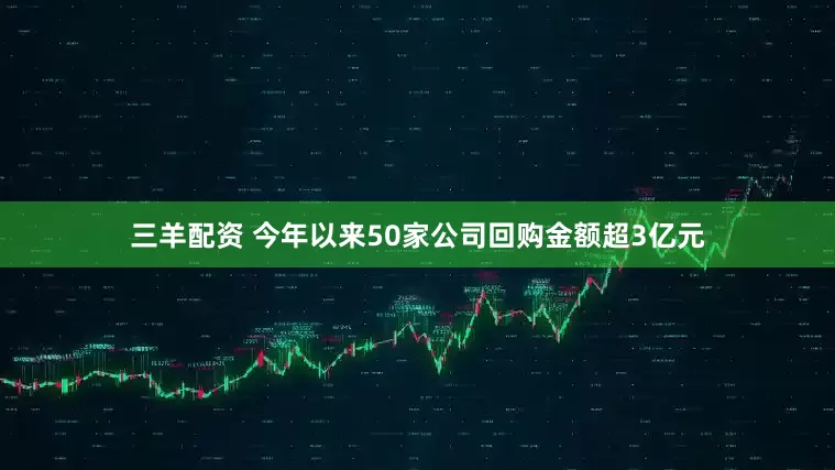 三羊配资 今年以来50家公司回购金额超3亿元