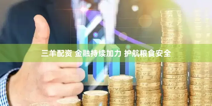 三羊配资 金融持续加力 护航粮食安全